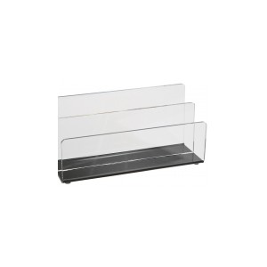 CLASSEUR LETTRE TRANSPARENT FOND NOIR
