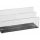 CLASSEUR LETTRE TRANSPARENT FOND NOIR