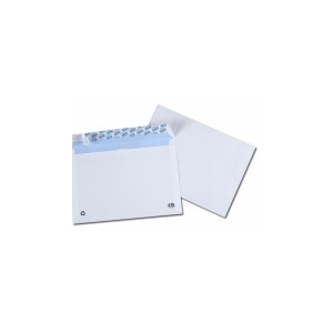 Enveloppes C5 (162x229) blanc 90g auto-adh&eacute;sives NF PEFC
