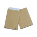 Pochettes C5 (162x229) kraft brun 90g auto-adh&eacute;sives NF