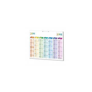 Grand Calendrier Rigide 43X33.5 Arc En Ciel