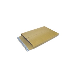 Pochettes 24 (260x330) kraft brun 120g &agrave; soufflets auto-adh&eacute;sives NF