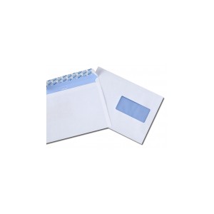 Env C5 (162x229) fen 45x100 blanc 90g auto-adh&eacute;sives NF PEFC