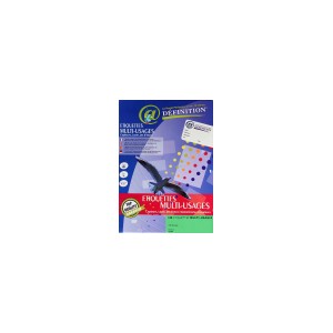 ETIQUETTES ADHESIVES MULTI-USAGES COULEUR VERT