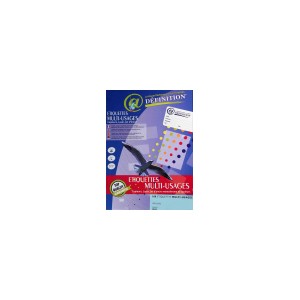 ETIQUETTES ADHESIVES MULTI-USAGES COULEUR BLEU