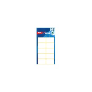 Etiquettes blanches 20x32mm