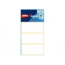 Etiquettes blanches 34x75mm