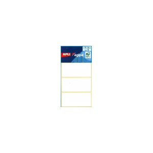 Etiquettes blanches 34x75mm