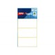 Etiquettes blanches 34x75mm