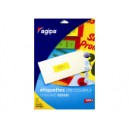 Etiquettes 210x297mm multi-usage jaune