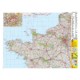 FRANCE 1/4 Nord-Ouest Carte murale plastifiée