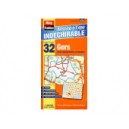 Gers (32) Carte Administrative et Routi&egrave;re