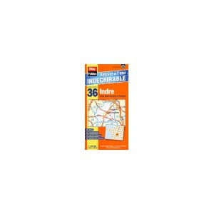 Indre (36) Carte Administrative et Routi&egrave;re