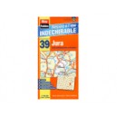 Jura (39) Carte Administrative et Routi&egrave;re