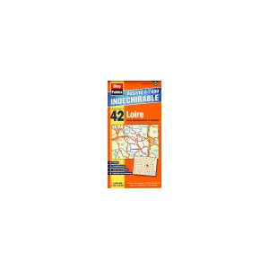 Loire (42) Carte Administrative et Routi&egrave;re