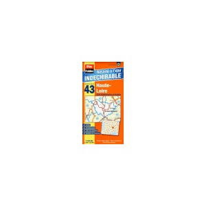 Haute-Loire (43) Carte Administrative et Routi&egrave;re