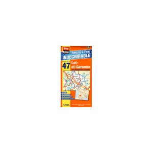 Lot-et-Garonne (47) Carte Administrative et Routi&egrave;re