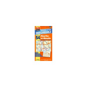Meurthe-et-Moselle (54) Carte Administrative et Routi&egrave;re