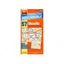 Moselle (57) Carte Administrative et Routi&egrave;re