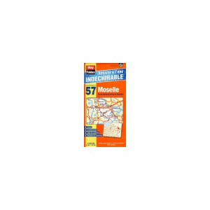 Moselle (57) Carte Administrative et Routi&egrave;re