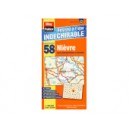 Ni&egrave;vre (58) Carte Administrative et Routi&egrave;re