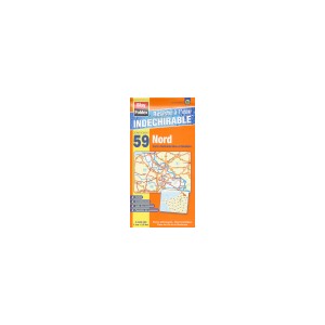Nord (59) Carte Administrative et Routi&egrave;re