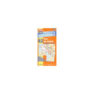 Pas-de-Calais (62) Carte Administrative et Routi&egrave;re