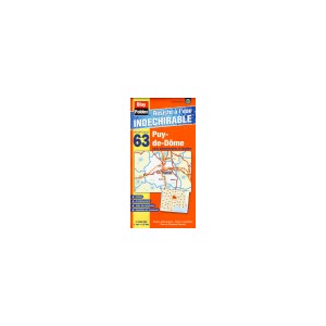 Puy-de-D&ocirc;me (63) Carte Administrative et Routi&egrave;re