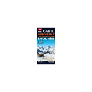 Savoie, Is&egrave;re. Carte routi&egrave;re et touristique