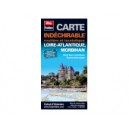 Loire Atlantique, Morbihan. Carte routi&egrave;re et touristique