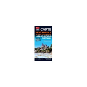 Loire Atlantique, Morbihan. Carte routi&egrave;re et touristique