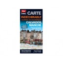 Calvados, Manche, Carte routi&egrave;re et touristique