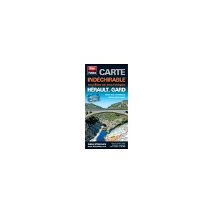 H&eacute;rault, Gard. Carte routi&egrave;re et touristique