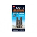 Marne, Meuse, Carte routi&egrave;re et touristique