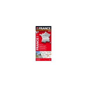 2011 France Carte routi&egrave;re et touristique plastifi&eacute;e