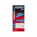 2010 France carte routi&egrave;re et touristique Ind&eacute;chirable