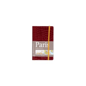 Paris, le plan de Paris chic - rouge