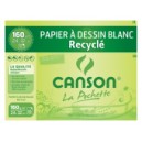 Pochette Papier à Dessin Recyclé blanc 24 x 32 cm 160g - Canson