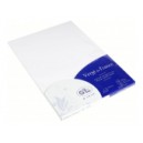Cartes doubles rectangle 210x297 MM verg&eacute; extra blanc 210GR X25