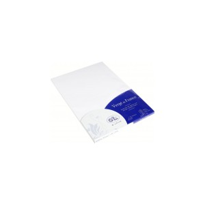 Cartes doubles rectangle 210x297 MM verg&eacute; extra blanc 210GR X25