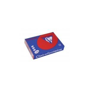 Papier rouge groseille Clairefontaine Troph&eacute;e A4 160g 250 feuilles