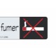 Plaque 'défense de fumer' 170X45