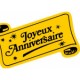 Étiquettes (Joyeux Anniversaire)19x34mm Étiquettes