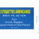 Etiquettes 63x125mm avec fil de fer Exp/Destinataire en carnet