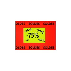 Rectangles carton fluo 21x29,7cm, effa&ccedil;able &agrave; sec