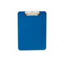 Plauqe porte-bloc plastique A4 bleu
