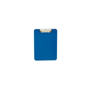 Plauqe porte-bloc plastique A4 bleu