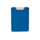 Plauqe porte-bloc plastique A4 bleu