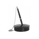 SOCLE+STYLO A BILLE CHAINETTE NOIR