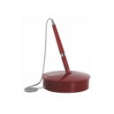 SOCLE+STYLO A BILLE CHAINETTE BORDEAUX